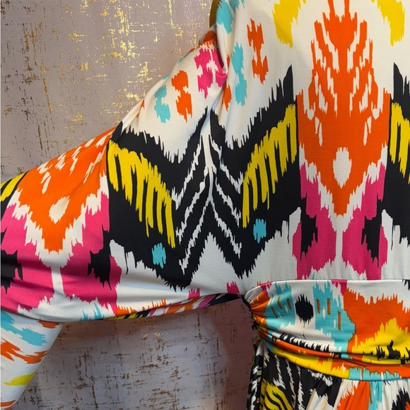 Fashion to Figure Multicolor Abstract Dress - Picture 8 of 10